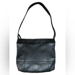 The Sak De Young Style Leather Hobo Bag Purse Indigo Dark Blue